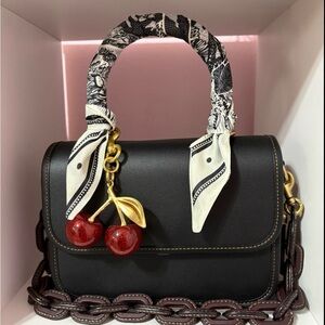 Coach Black Rogue top handle bag. Coach premiere line! Never carried it!